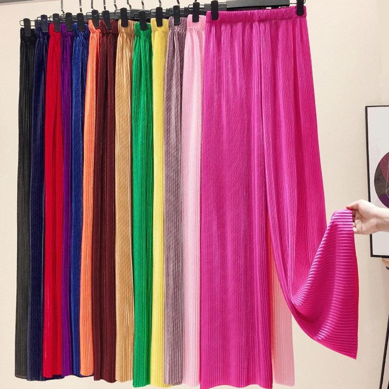 Palazzo Pant Wide - Calças femininas 2026 primavera verão calças