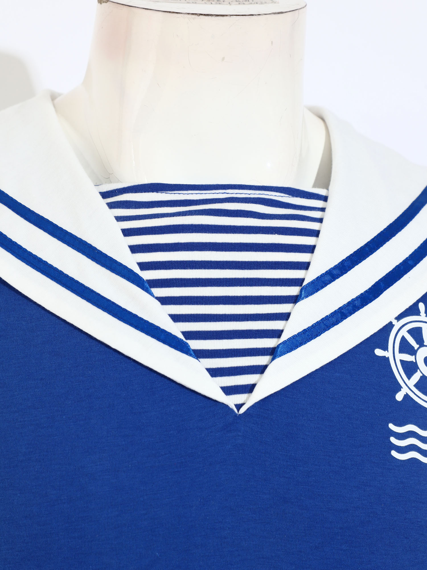 Summer Vacation Clothing Men - Macacão Masculino com Gola Marinheiro para