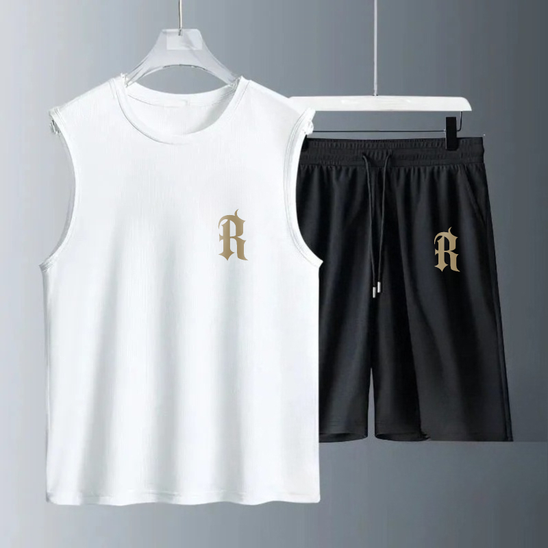 Summer Clothing Us - Conjuntos de Camisetas Sem Mangas Masculinas