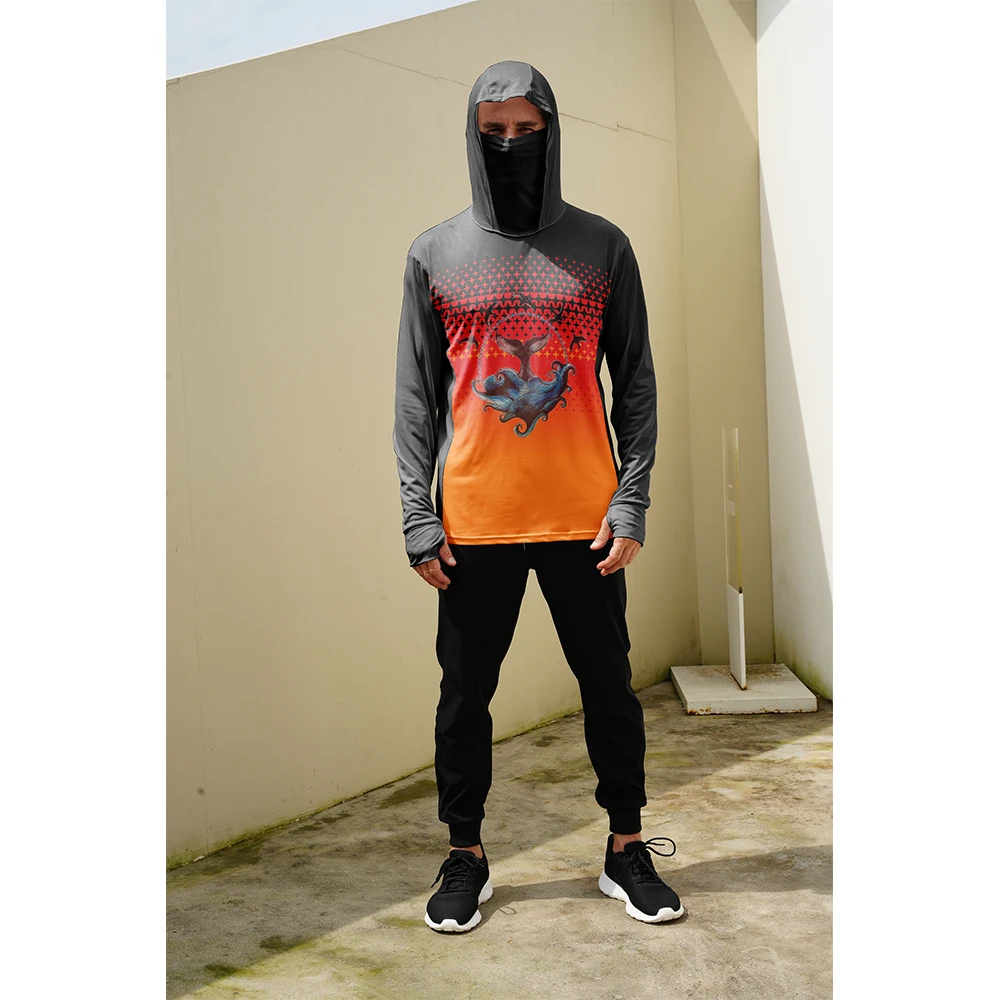Summer Clothing Line - Camisas de Pesca Masculinas com Proteção