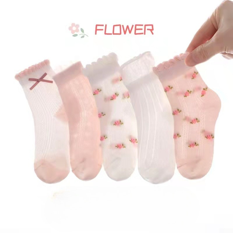 Summer Clothing Baby Girl - Meias para meninas com estampa de