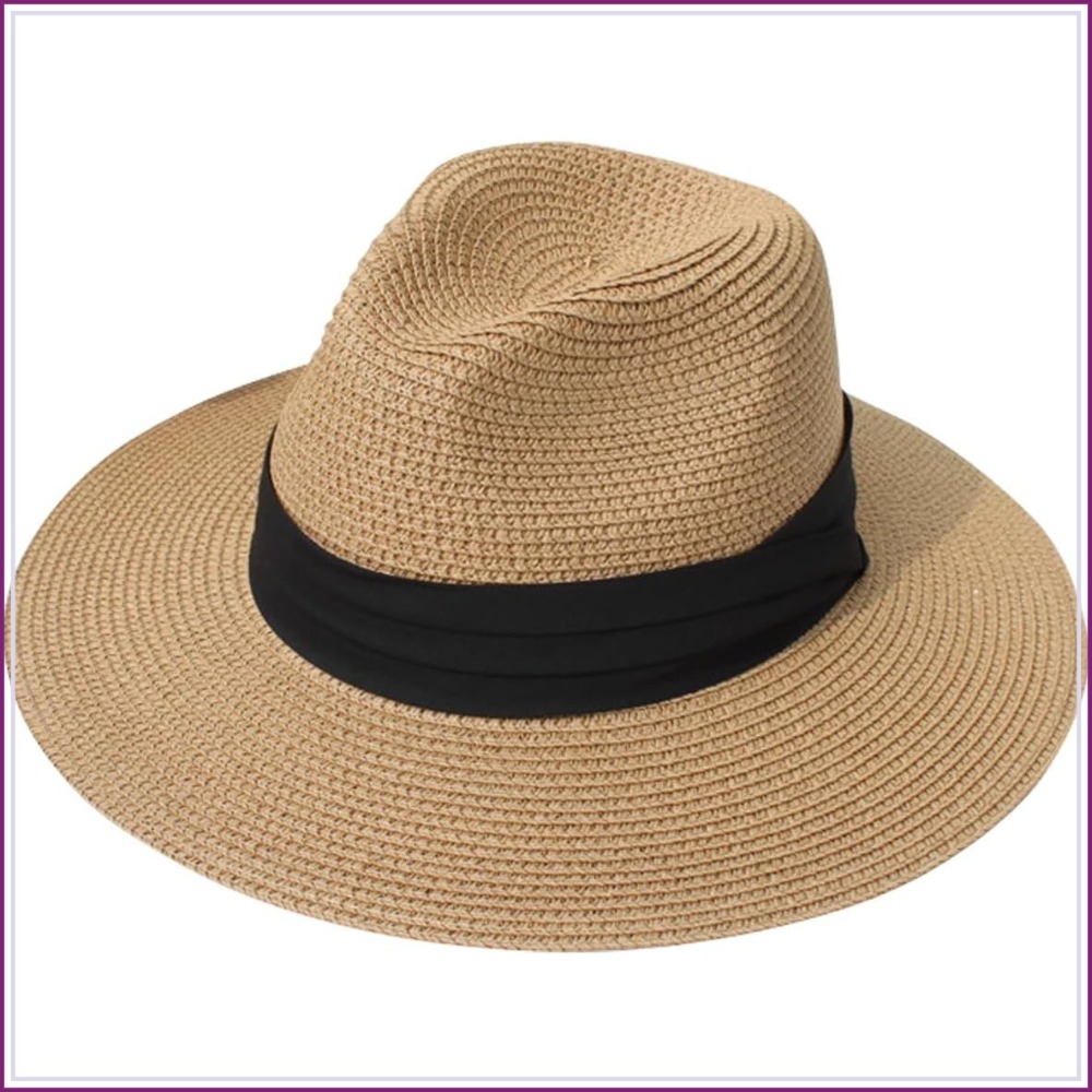 Sun Hat Wide Brim - Chapéu de Praia Feminino de Palha