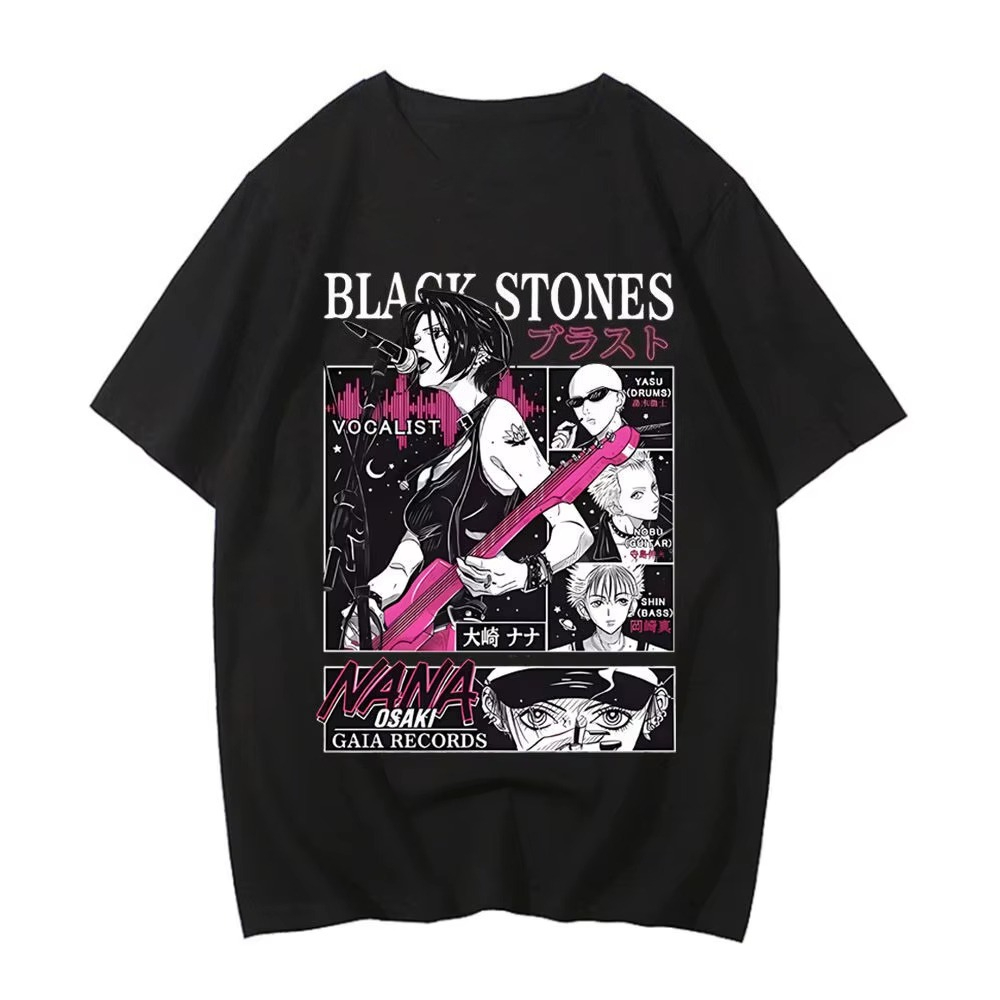 Japanese Summer Clothing Men - Camisetas Vintage de Manga Curta de