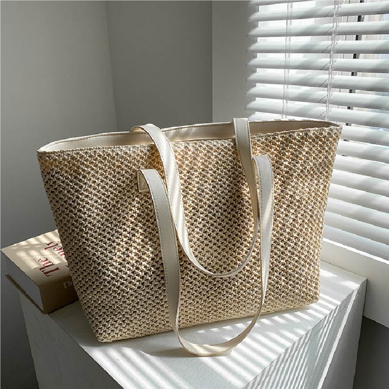 Beach Bag Straw - Bolsa de Praia de Palha Feminina