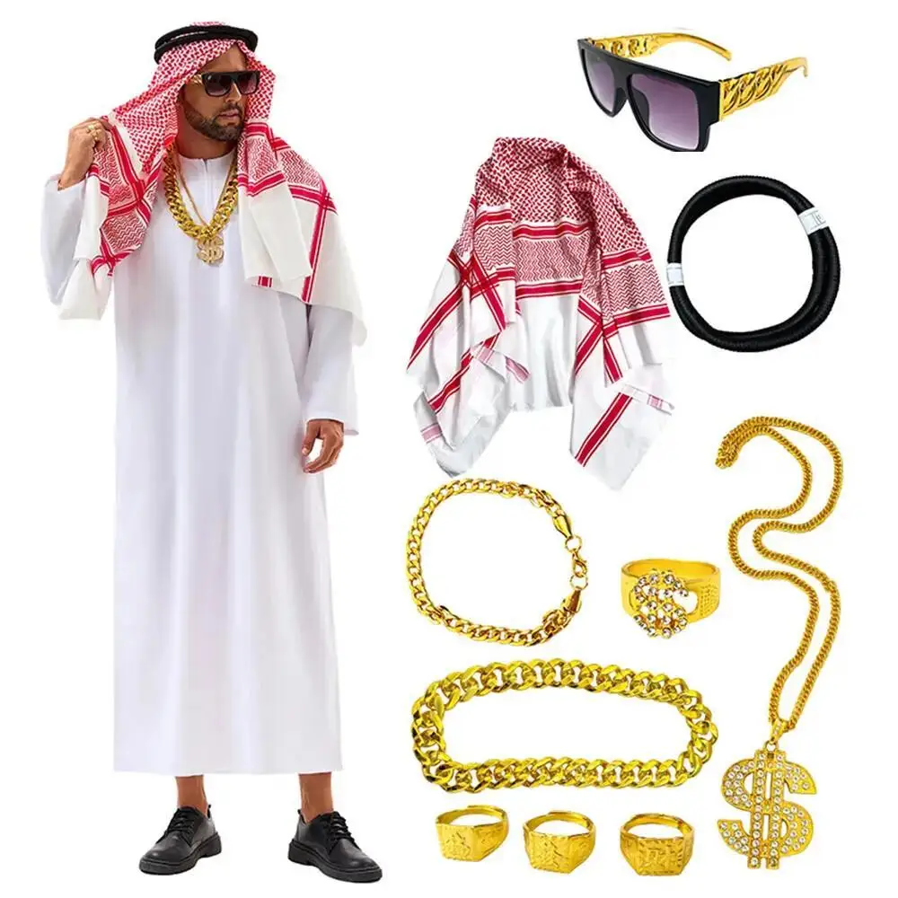 Summer Vacation Clothing Men - Traje Árabe de Dubai, Cosplay de