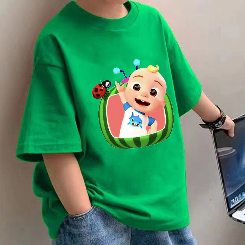 Summer Clothing Baby Girl - Cocomelons camisetas de bebê anime algodão