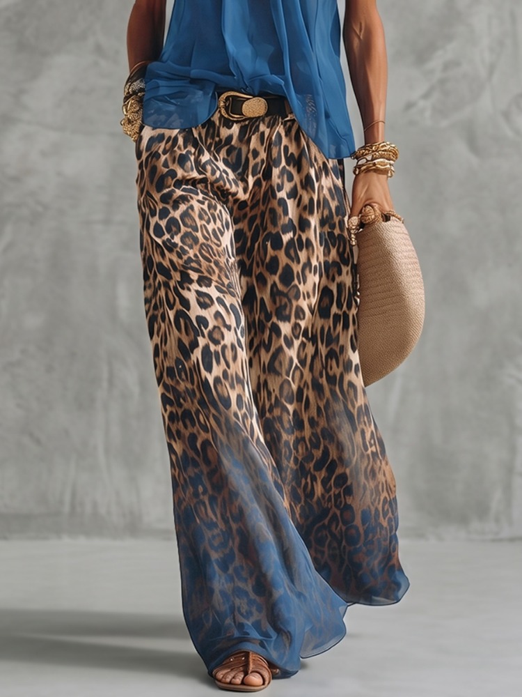 Palazzo Pant Wide - Calças Femininas Yeezzi de Moda com