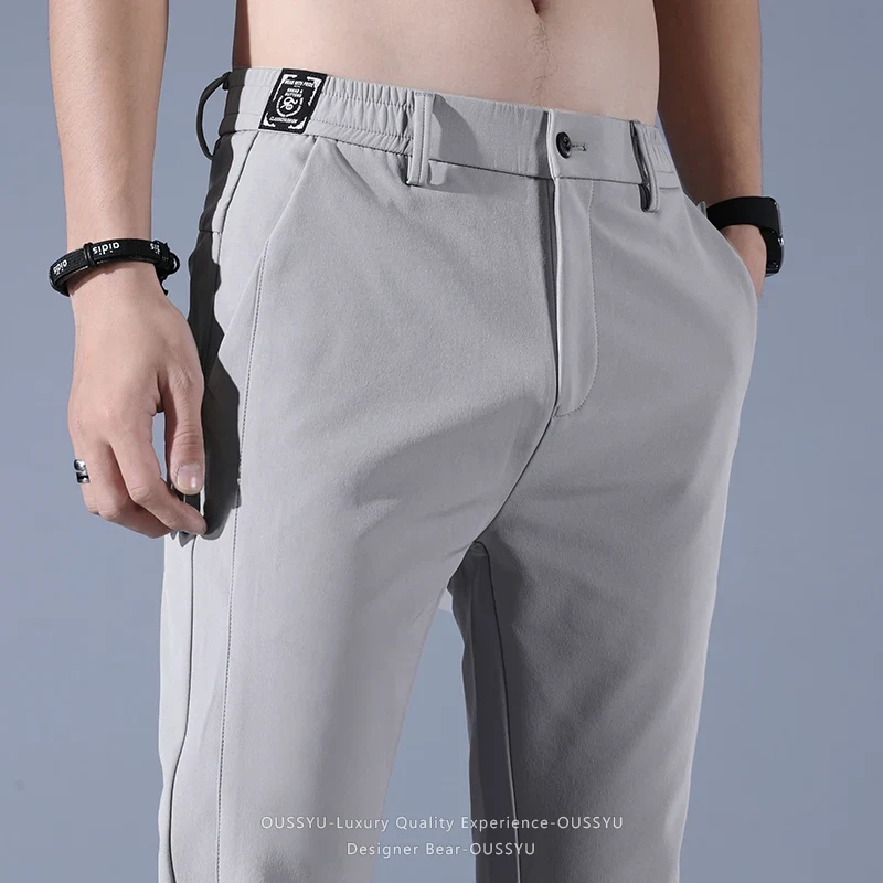Summer Golf Clothing - Calças Casuais Masculinas Ultrafinas de Verão