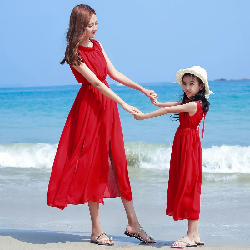 Mãe e menina bebê férias olhar - Summer Clothing Looks avaliação e preço