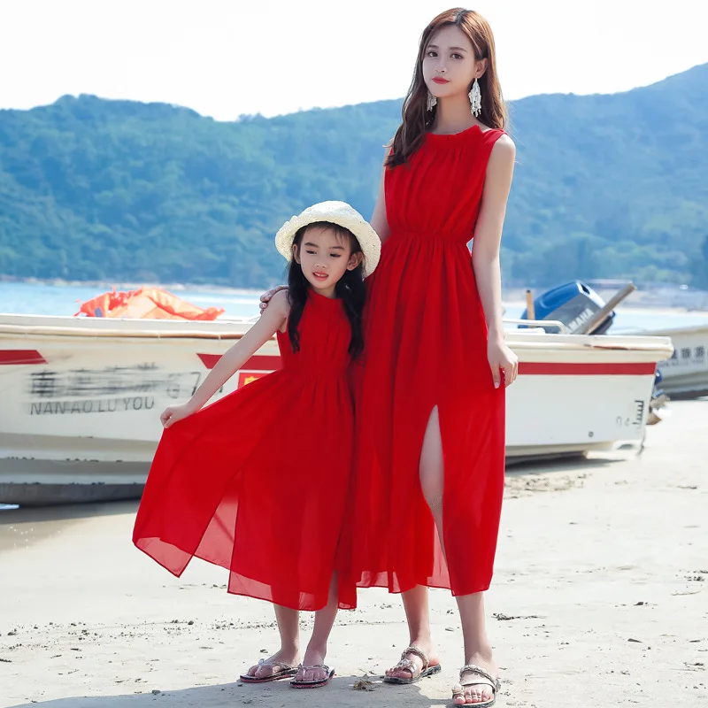 Mãe e menina bebê férias olhar - Summer Clothing Looks avaliação e preço