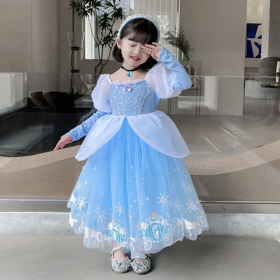 Cinderela princesa cosplay ves - Summer Clothing For Kids Girls avaliação e preço