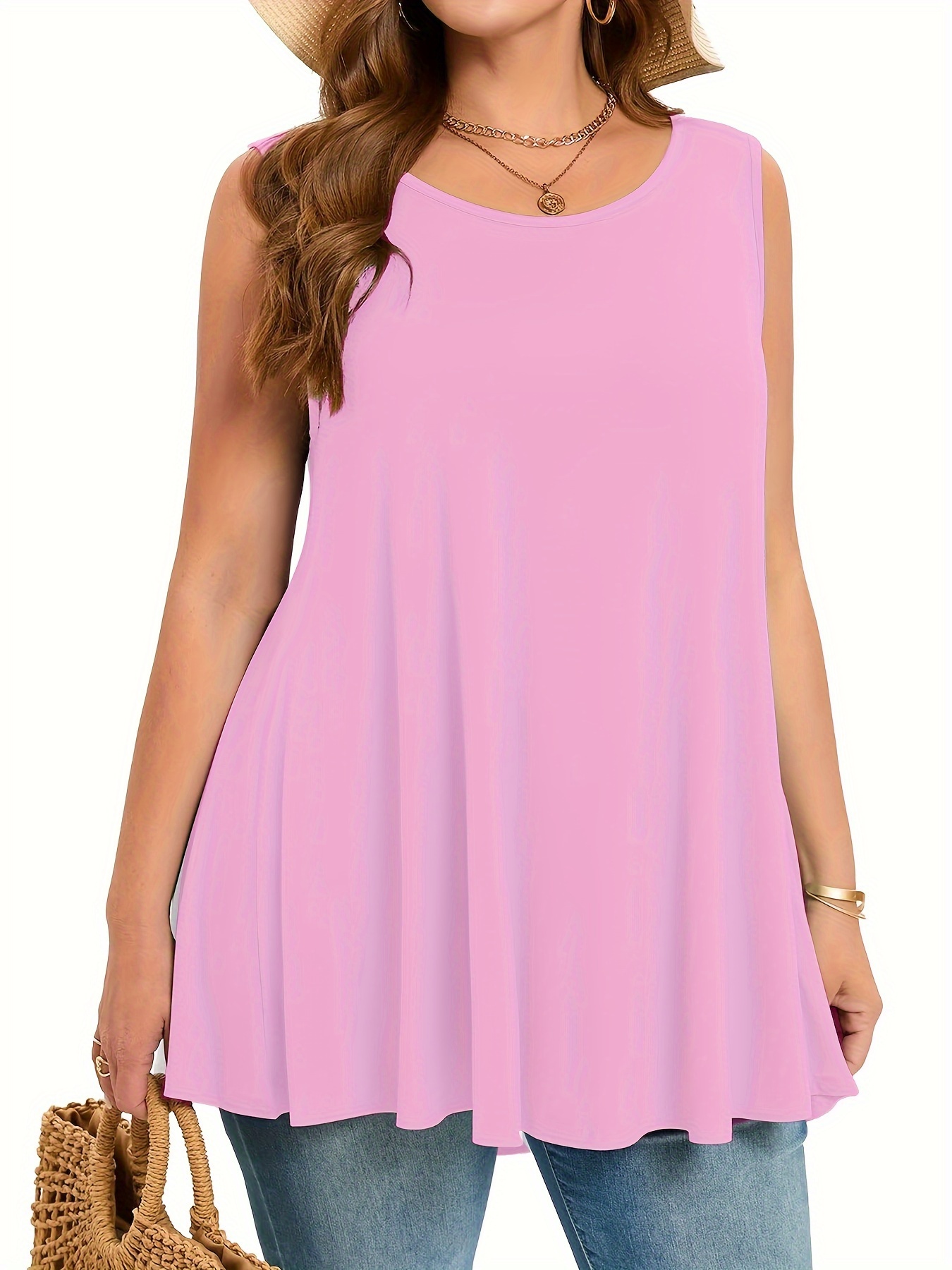Plus size simples sólido regat - Summer Clothing For Plus Size Women avaliação e preço