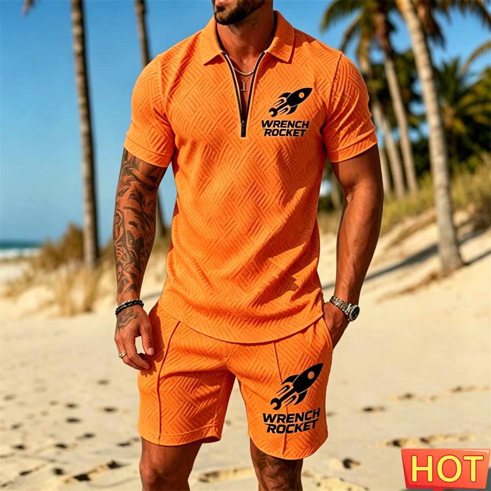 Conjunto de verão masculino, c - Summer Vacation Clothing Men avaliação e preço
