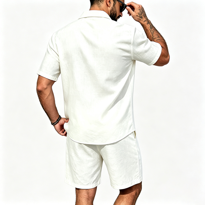 Conjunto Masculino de Linho de - Summer Clothing Line avaliação e preço