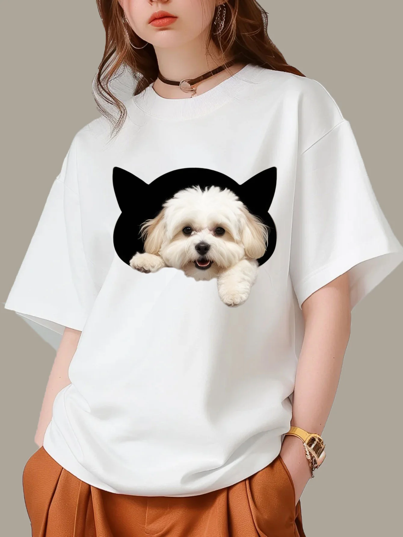 Camiseta feminina divertida e  - Summer Clothing Looks avaliação e preço