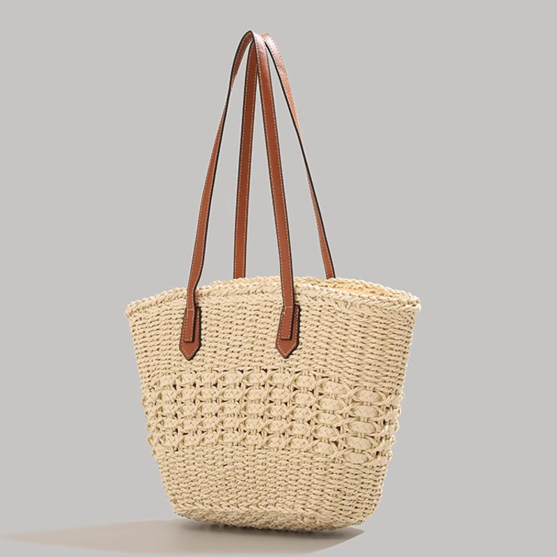 Bolsa de palha dobrável extrag - Beach Bag Straw avaliação e preço