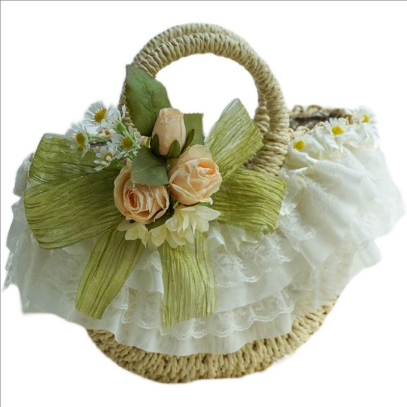 Bolsa de palha de renda Lolita - Beach Bag Straw avaliação e preço