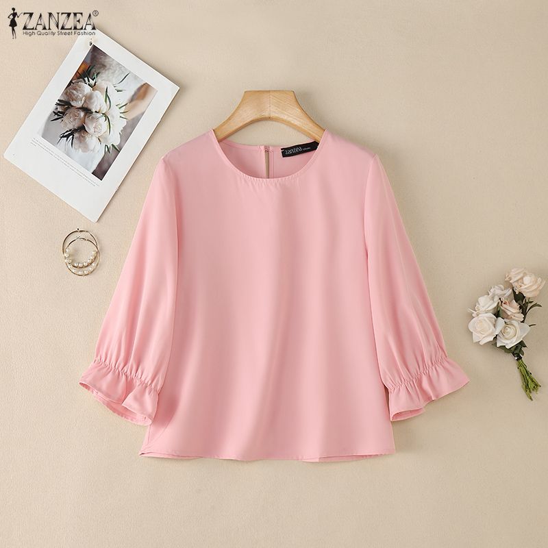 ZANZEA Blusas femininas minima - Summer De Clothing avaliação e preço