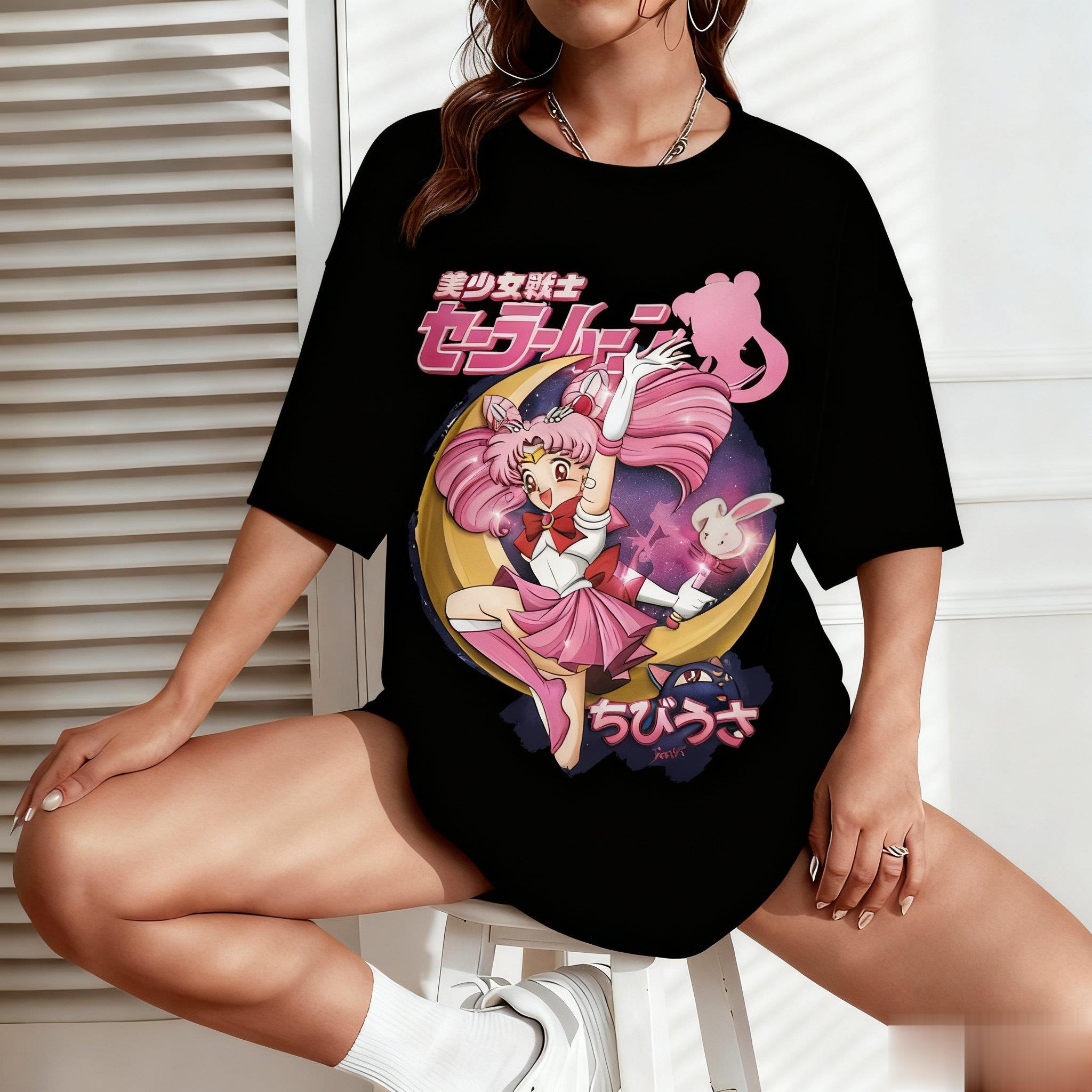 Sailor moon anime impressão da - Japanese Summer Clothing Men avaliação e preço