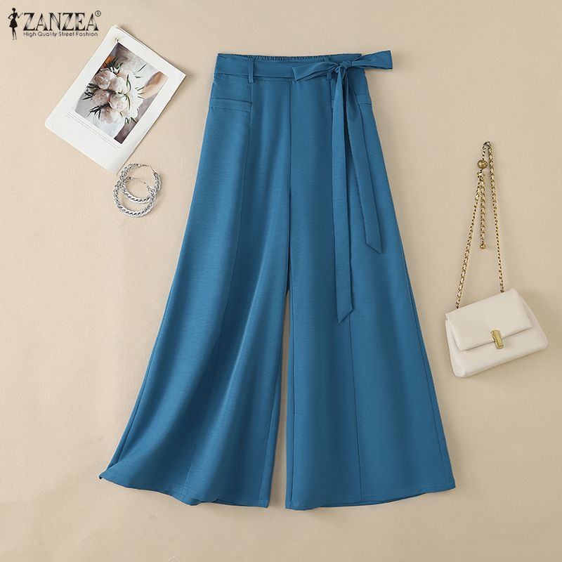 Calças Femininas Plus Size 5XL - Palazzo Pant Wide avaliação e preço