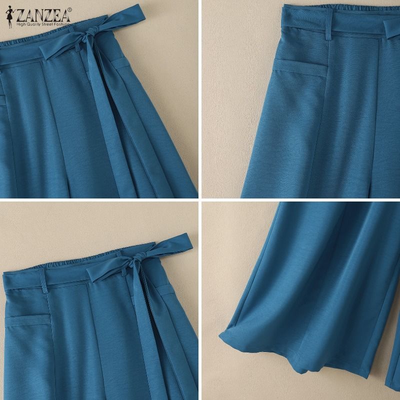 Calças Femininas Plus Size 5XL - Palazzo Pant Wide avaliação e preço