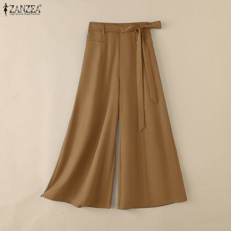 Calças Femininas Plus Size 5XL - Palazzo Pant Wide avaliação e preço
