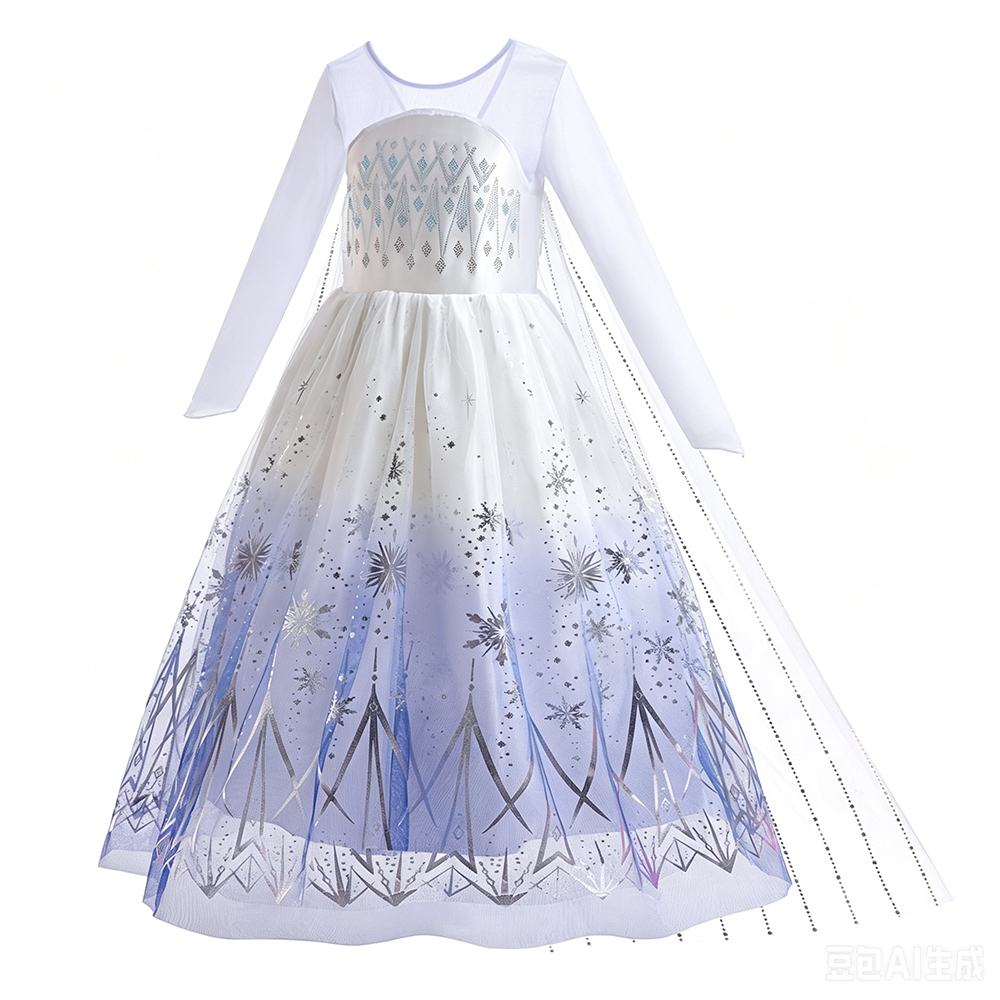 Vestidos Brancos da Elsa para  - Summer Clothing For Kids Girls avaliação e preço