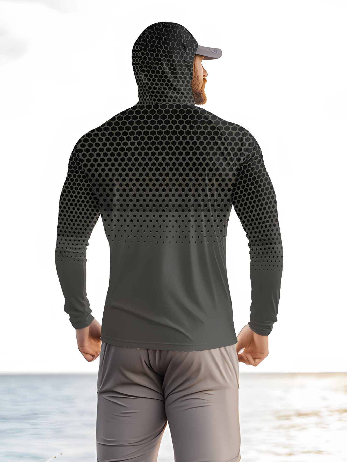 Camisa de pesca masculina com  - Summer Uv Clothing avaliação e preço
