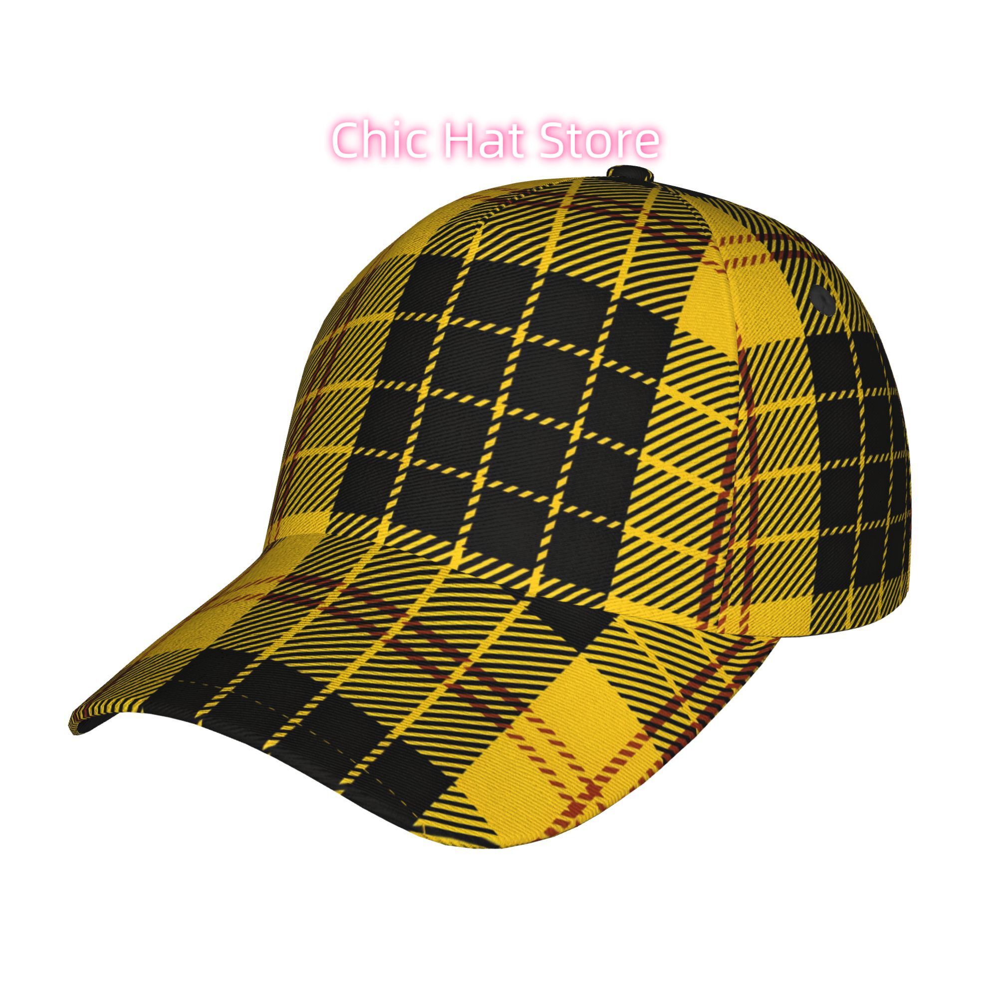 Boné Retro Xadrez para Homens  - Sun Hat Wide Brim avaliação e preço