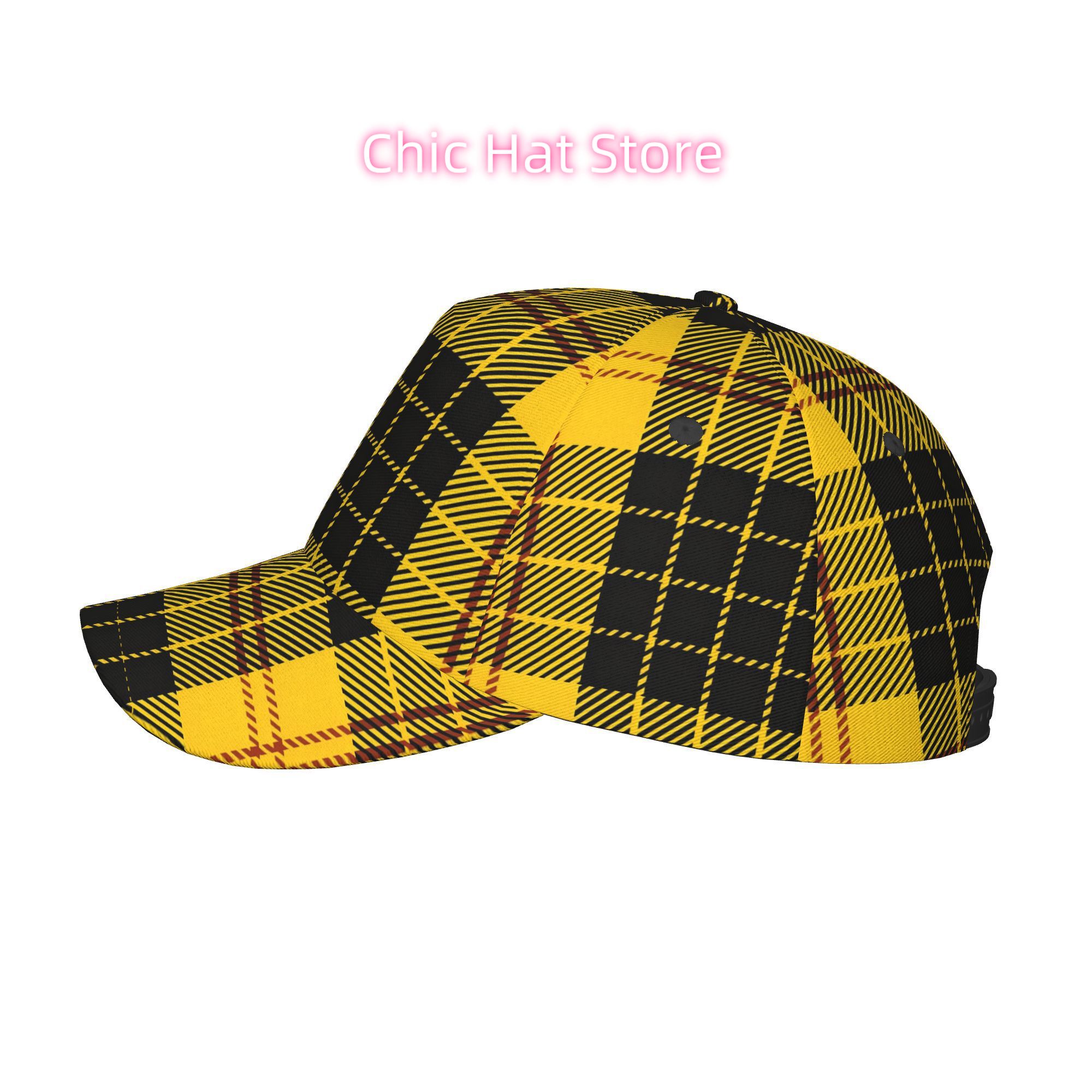 Boné Retro Xadrez para Homens  - Sun Hat Wide Brim avaliação e preço