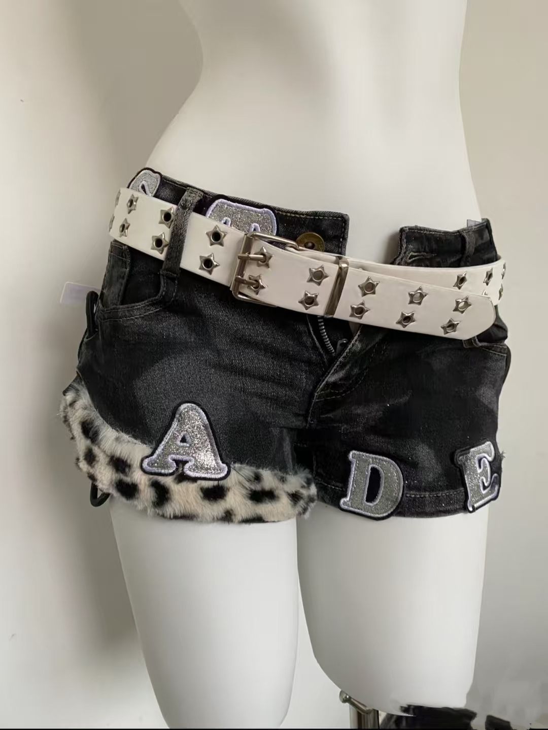 Y2k bordado remendo denim shor - Summer Clothing Y2K avaliação e preço