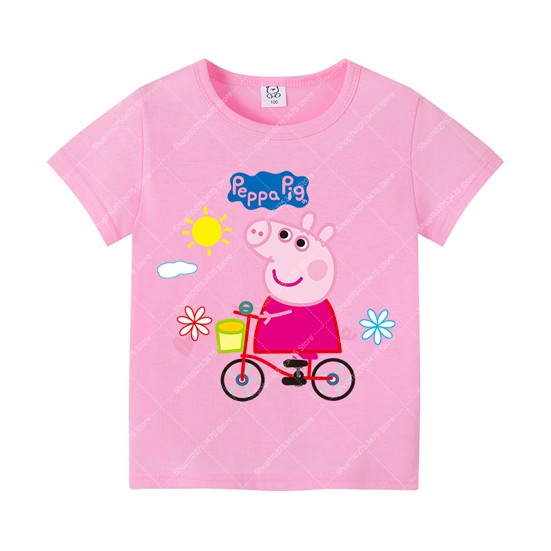 Camiseta de Algodão Fofa para  - Summer Clothing For Kids Girls avaliação e preço