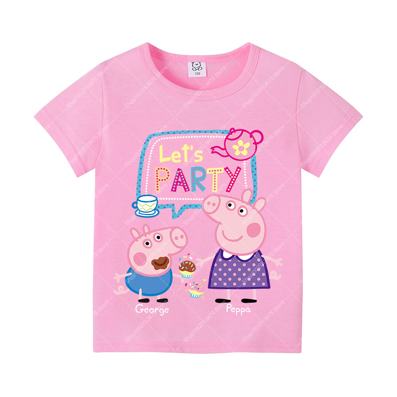 Camiseta de Algodão Fofa para  - Summer Clothing For Kids Girls avaliação e preço