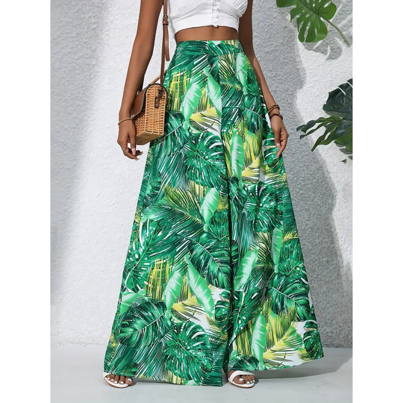 Calças Femininas de Cintura Al - Palazzo Pant Wide avaliação e preço