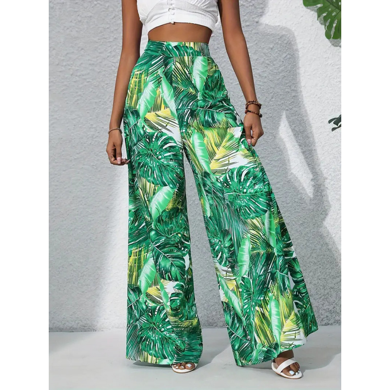 Calças Femininas de Cintura Al - Palazzo Pant Wide avaliação e preço