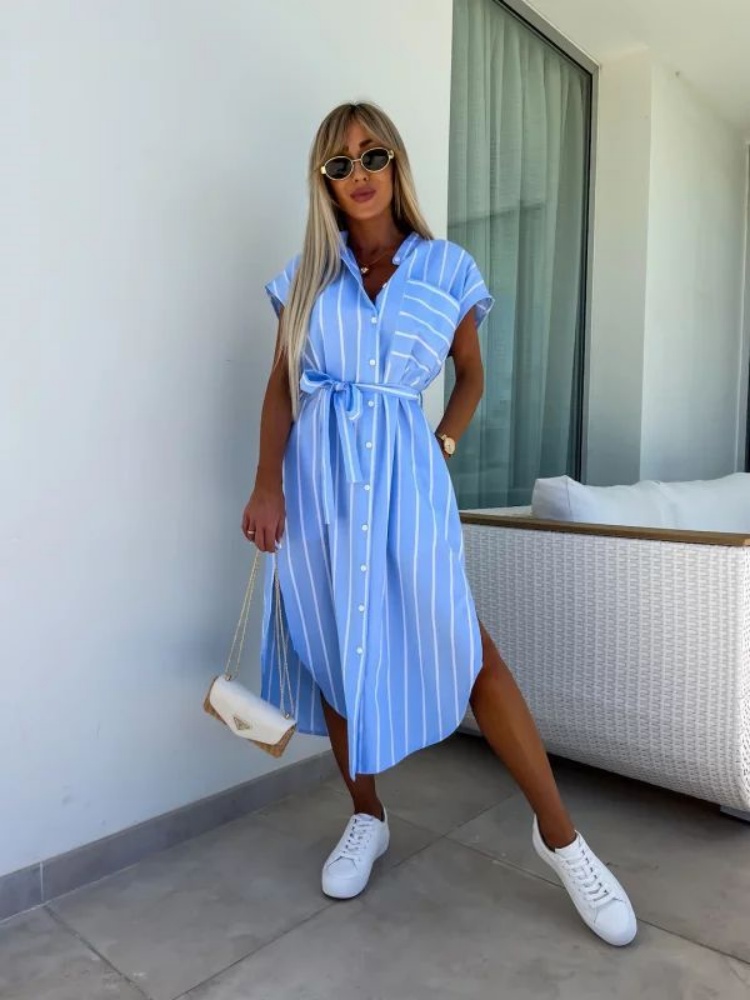Vestido camisa listrado de man - Summer Clothing Looks avaliação e preço