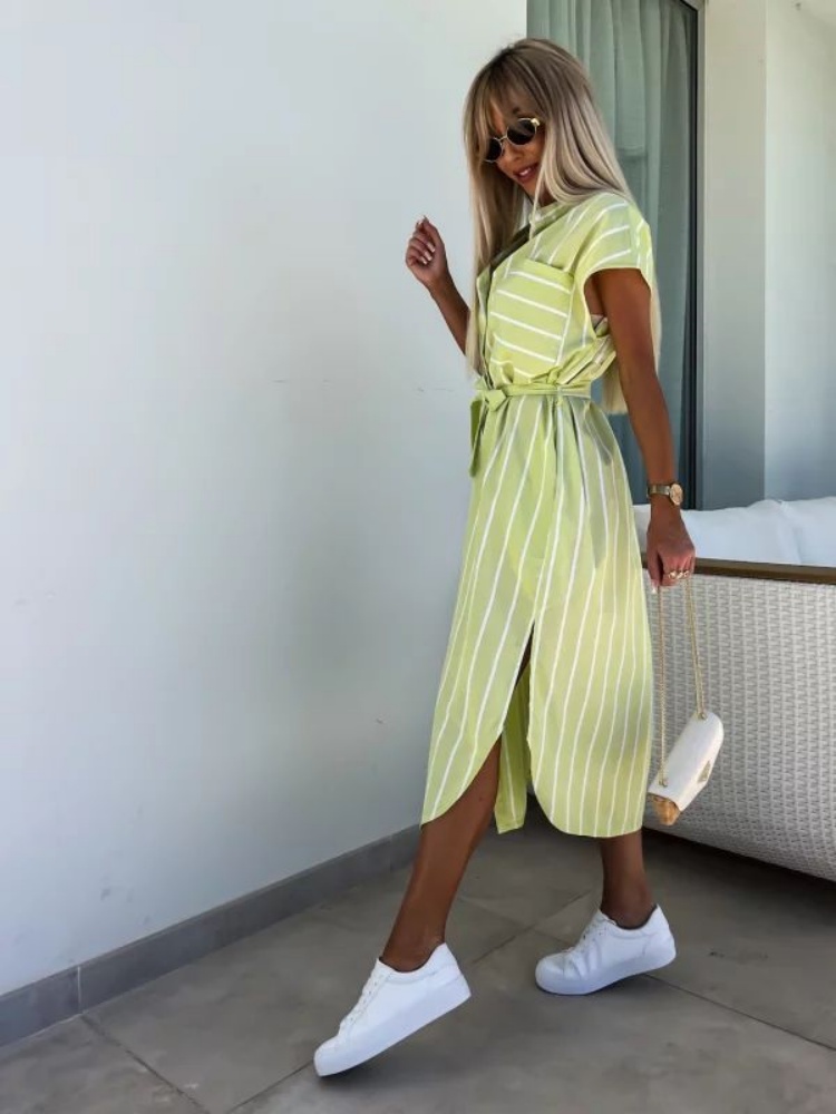 Vestido camisa listrado de man - Summer Clothing Looks avaliação e preço