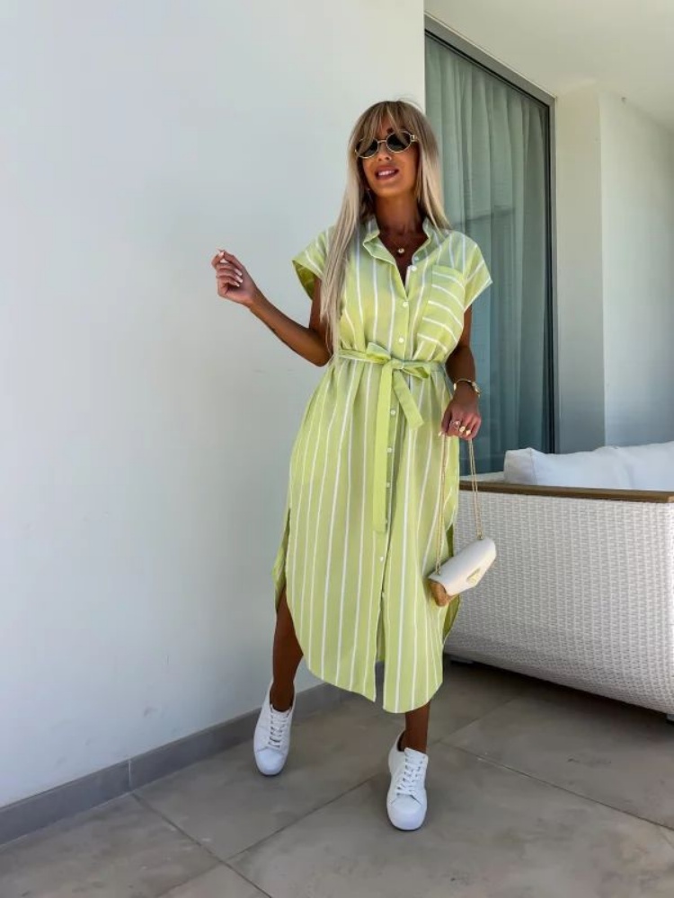 Vestido camisa listrado de man - Summer Clothing Looks avaliação e preço
