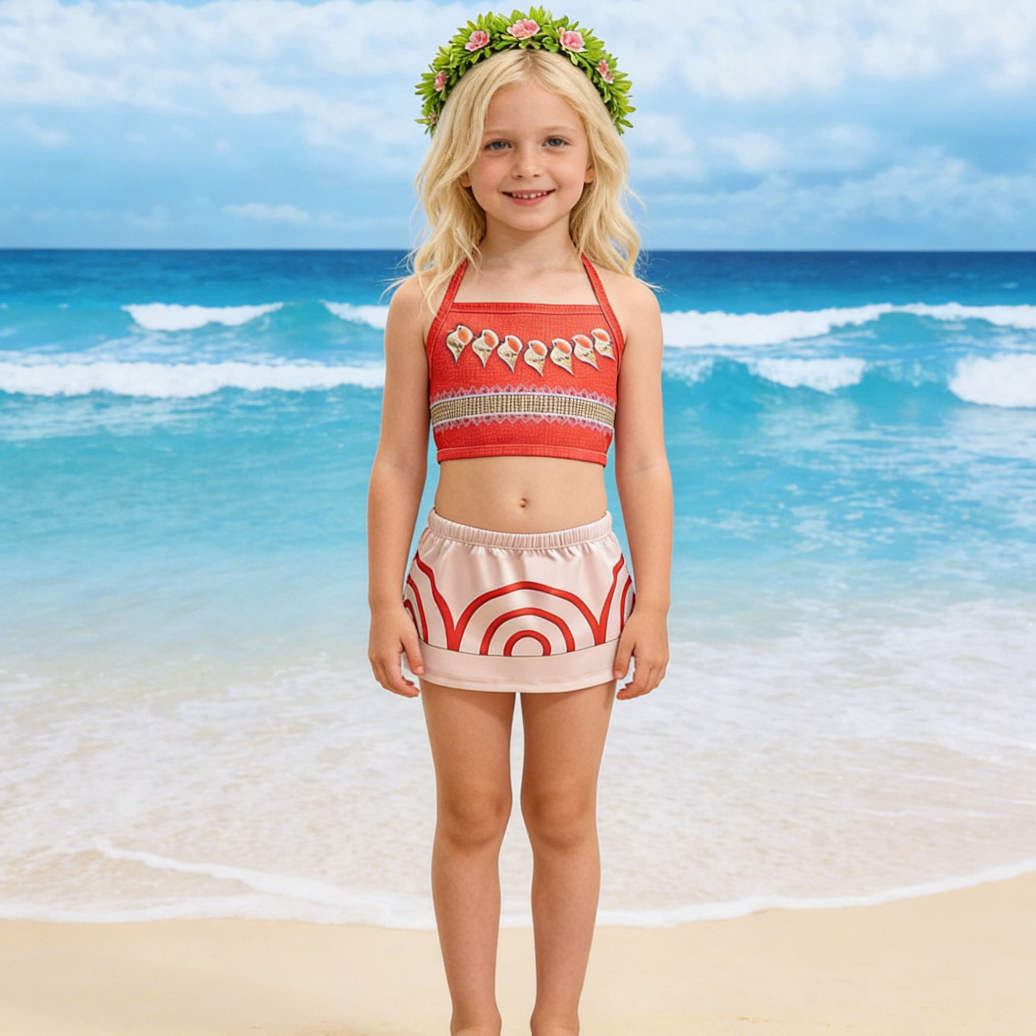 Fantasia de Praia Tropical par - Summer Clothing For Kids Girls avaliação e preço