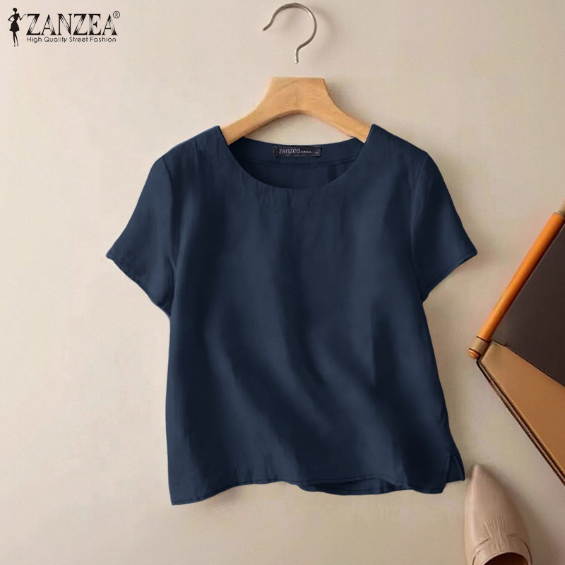 ZANZEA Blusas casuais de algod - Summer De Clothing avaliação e preço