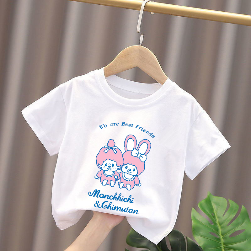 Camisetas infantis monchhichi, - Summer Clothing Baby Girl avaliação e preço