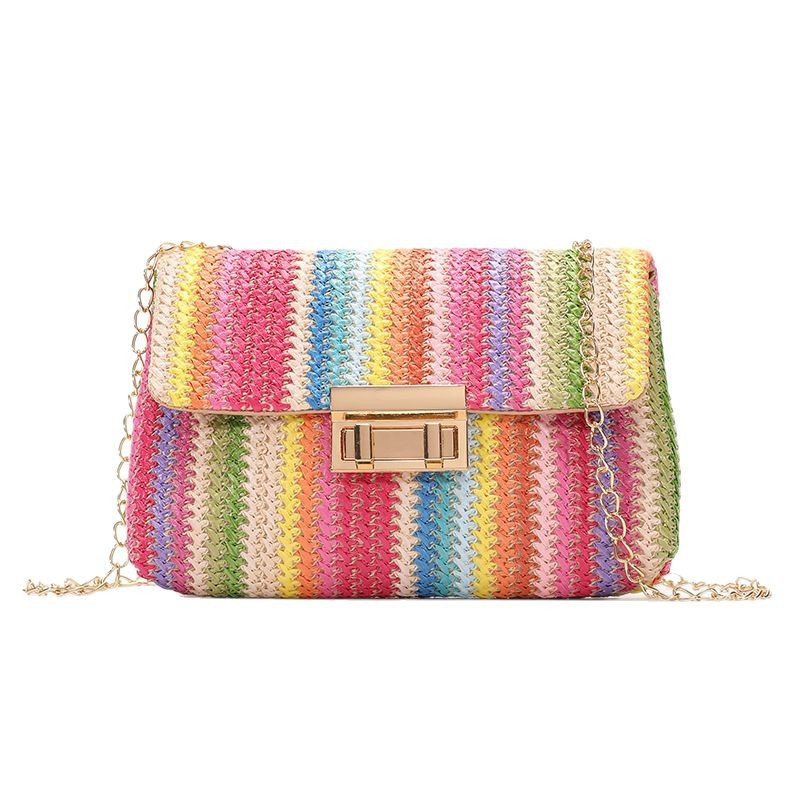 Bolsa de Ombro Transversal Fem - Beach Bag Straw avaliação e preço