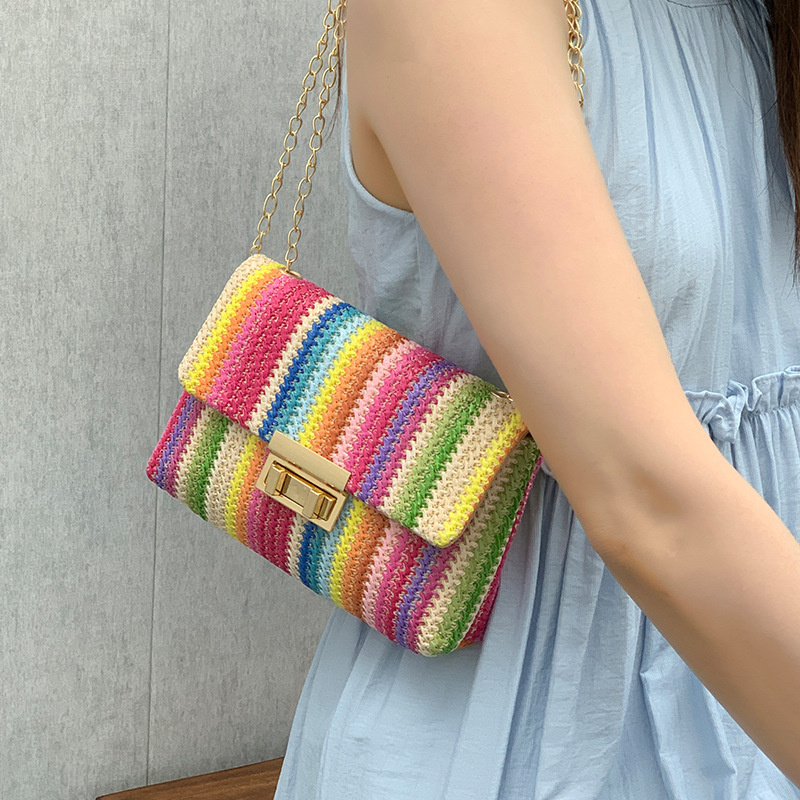 Bolsa de Ombro Transversal Fem - Beach Bag Straw avaliação e preço