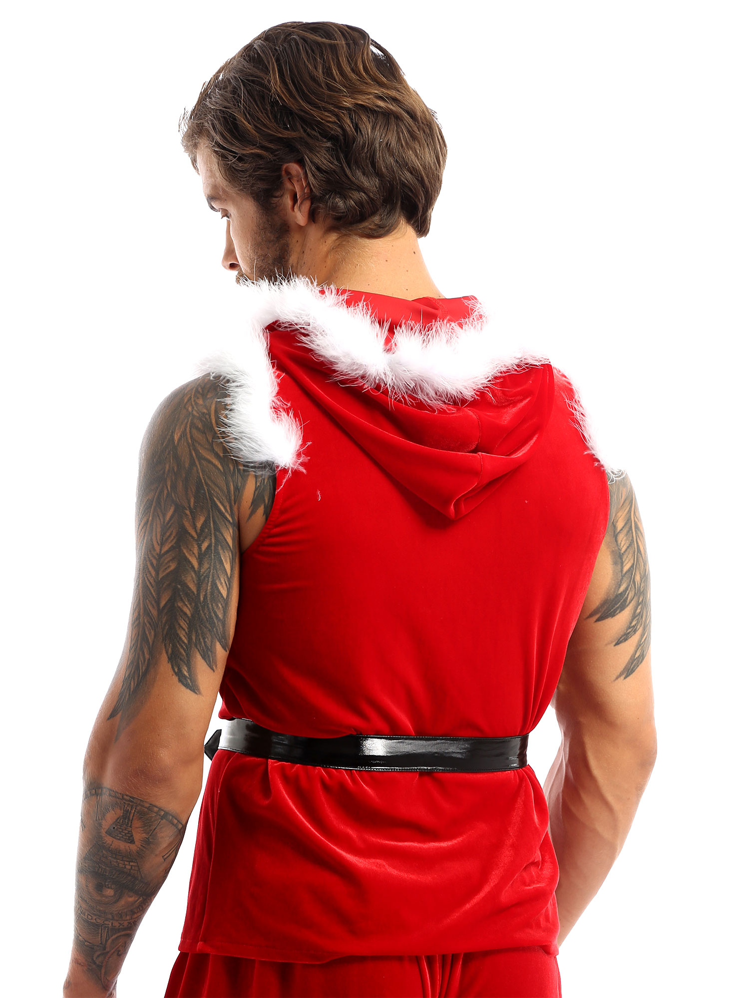 Traje de Cosplay Papai Noel pa - Summer Vacation Clothing Men avaliação e preço