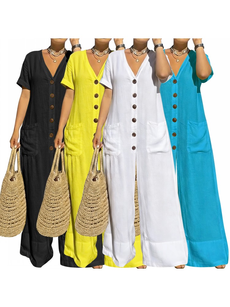 Macacão Feminino Plus Size Azu - Summer Clothing For Plus Size Women avaliação e preço