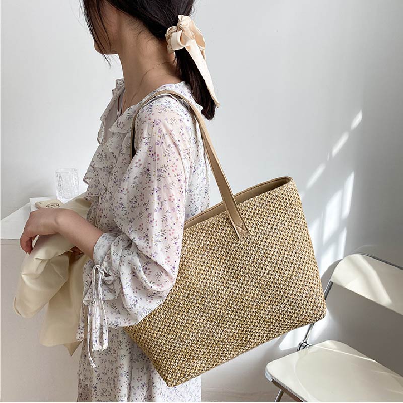 Bolsa de Praia de Palha Femini - Beach Bag Straw avaliação e preço