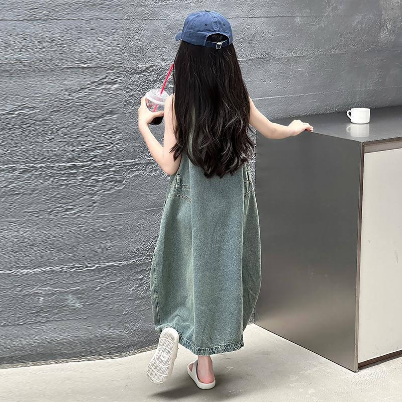 Vintage azul crianças meninas  - Summer Clothing For Kids Girls avaliação e preço