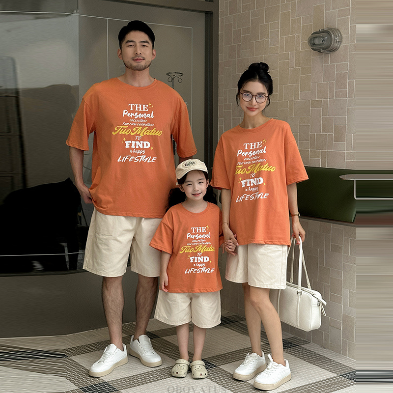 Verão pai mãe crianças conjunt - Summer Clothing Looks avaliação e preço