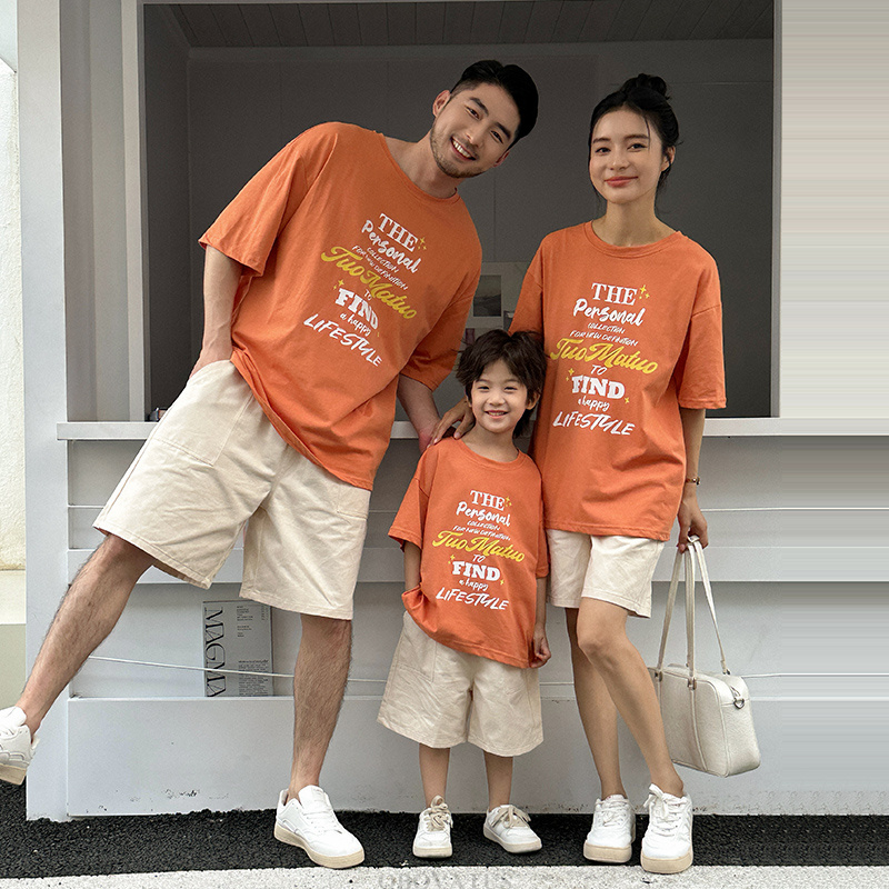 Verão pai mãe crianças conjunt - Summer Clothing Looks avaliação e preço
