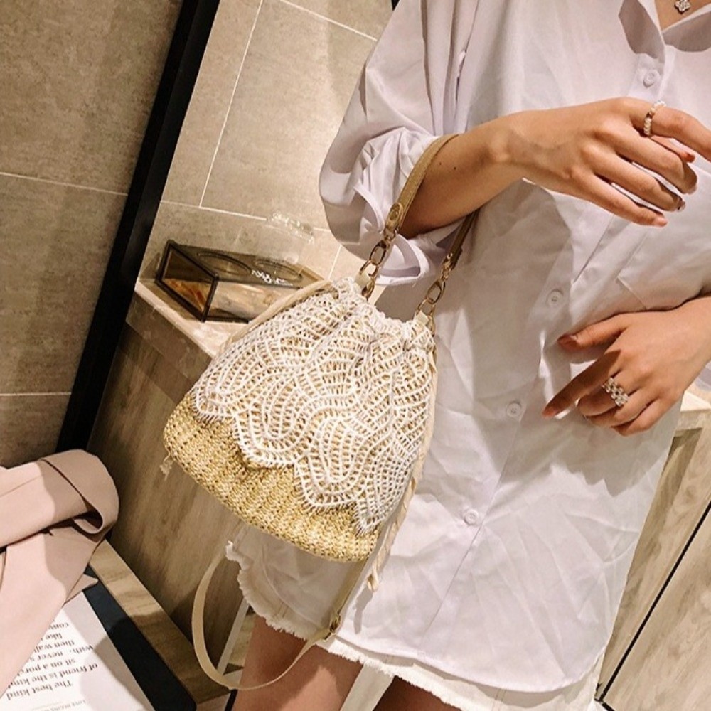 Bolsa de Ombro Portátil de Pal - Beach Bag Straw avaliação e preço